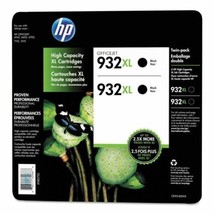NEW GENUINE OEM 2PK HP 932XL Inkjet Original Cartridges  Black Pack of 2... - $12.97