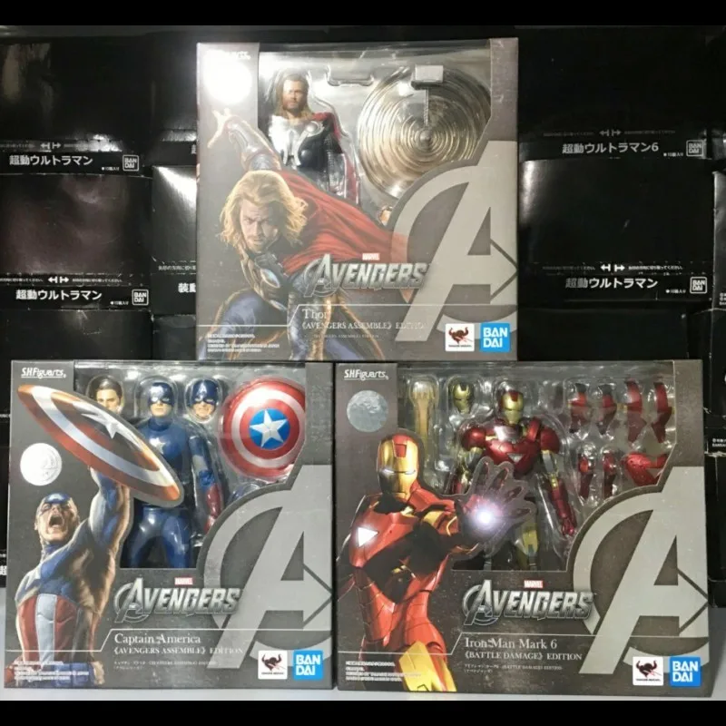 Genuine Bandai Shf Ml Legends Thor Captain America Action Figure Toys The - $109.19+