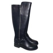 GBG Los Angeles Womens Black Pull On Round Toe Zip Knee High Riding Boot... - £62.90 GBP