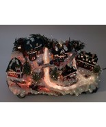 Fiber Optic Light Up Christmas Village Waterfall Tabletop - $89.05