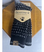 New! Bearpaw Super Soft Crew Socks Ladies Shoe Size 5-10 Dark Black - $219.71 MXN