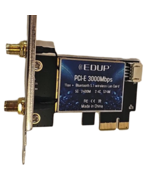 EDUP PCI-E Wireless External Network Adapter Card 3000Mbps WiFi 6 Blueto... - $381.04 MXN