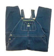 Liberty Bib Overalls Work Farm Trucker Hipster Blue Denim Jean Mens 48x30 - £46.13 GBP