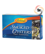 5x Packs Roland Premium Petite Smoked Oysters | 3oz | Easy Open Tin! - $28.94