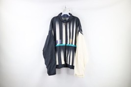 Vtg 90s Mens XL Distressed Juventus FC Soccer Striped Lined Windbreaker ... - $34.60