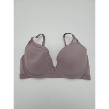Maidenform Bra Underwired Lightly Lined 38D Womens Purple Lace Overlay - £14.78 GBP