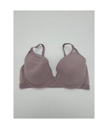 Maidenform Bra Underwired Lightly Lined 38D Womens Purple Lace Overlay - £14.80 GBP