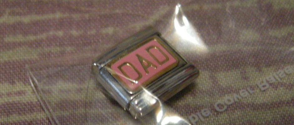 ESSENZA  ITALIAN CHARM  - LINKS TOGETHER MAKES A BRACELET - CHARM - DAD ... - $1.49