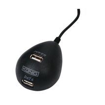 KONIG USB 2.0 EXTENSION CABLE WITH 2 PORTS DOCKING BALL  - $21.00