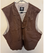 The Bradford Exchange John Wayne Leather &amp; Suede Mens 3XL Vest Size XXXL - $148.94 CAD