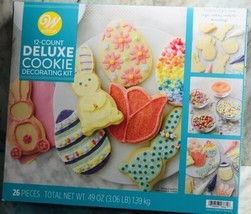 Wilton-12 ct Pre-made Deluxe Cookie Decorating Kit-KIDS. Easter. 26pc 49oz/1.39k - £24.41 GBP