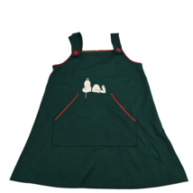 Danskin Vintage Snoopy Peanuts 1950s girls sz. 10 Green Jumper Dress Overalls - £23.70 GBP