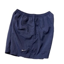 Vintage Nike Running Shorts Activewear Elastic Drawstring Waist Blue Sz L - £11.48 GBP