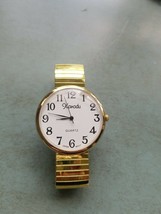 Women&#39;s Classic Gold Tone Watch Stretch Band - £7.01 GBP