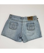 Polo Ralph Lauren 4&quot; Y2k Denim Shorts Blue Patch Pocket Jean Shorts RL F... - $18.99