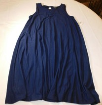 Allison Brittney Women&#39;s Junior&#39;s Dress Sleeveless S small navy blue EUC -- - £13.46 GBP