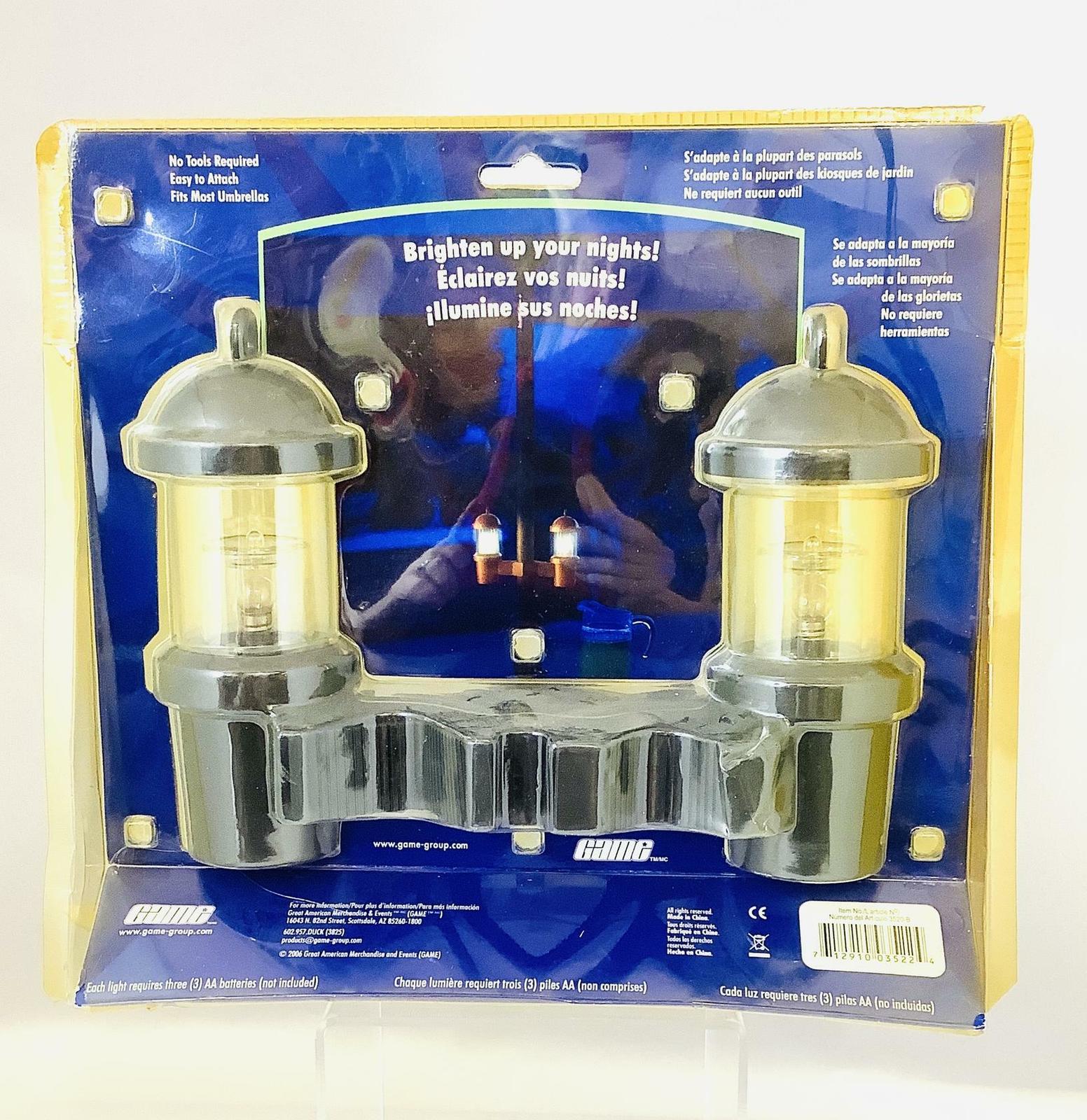 Patio AquaGlow Umbrella Lights ~Antique Black~Easy to Install~No Tools R... - $25.98