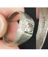size 11 mens ring 1930s Art Deco sterling silver 925 ring Uncas ESTATE SALE - €73,19 EUR size 11 mens ring 1930s Art Deco sterling silver 925 ring Uncas ESTATE SALE - €73,19 EUR