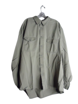 Levi Strauss &amp; Co. Two Horse Brand Long Sleeve Button Down Mens XL Army ... - $19.79