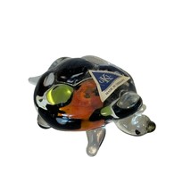 GKL Mini Turtle Sculpture German Art Glass Figurine Home Decoration Collectible - £15.03 GBP