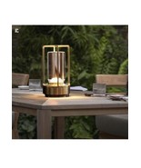 Rechargeable Cordless LED Lamp Portable Metal Table Lamp Touch Indoor/Ou... - $40.73 CAD