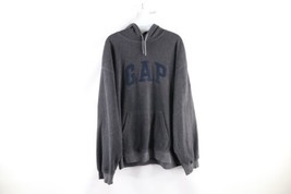 Vintage Gap Mens XL Distressed Spell Out Block Letter Fleece Hoodie Sweatshirt - £38.89 GBP