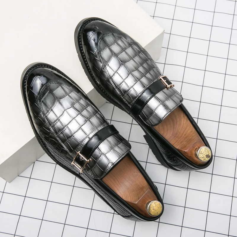Men British Loafers Pointed High Quality Slip On Classic Fashion Busines... - £54.18 GBP