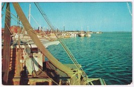 Postcard Shrimp Boats World&#39;s Largest Shrimp Port Biloxi Mississippi - £3.08 GBP