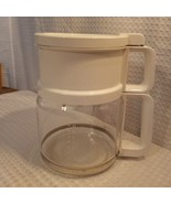 Vintage KRUPS TYPE 150 10 CUP Coffee Maker Carafe &amp; Brew Basket White - £14.61 GBP