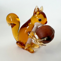 Murano Glass Handcrafted Unique Art, Lovely Big Size Squirrel Figurine, Size 2 - £22.34 GBP