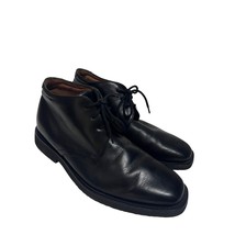 Florsheim FLites Mens Chukka Ankle Boots US 10D Black Leather Lace Up Shoes - £63.28 GBP