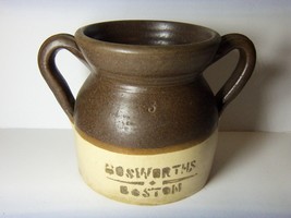Vintage Bosworths Boston B EAN Pot Crock Marked Rhamha Sturbridge, Ma Pottery - £75.17 GBP