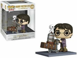 Harry Potter Deluxe Harry Pushing Trolley with Hedwig Vinyl POP! #135 FUNKO NIB - £23.19 GBP