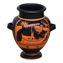 Odysseus &amp; Sirens Stamnos Ancient Greek Ceramic Vase Pottery Copy 480 BCE - £102.27 GBP