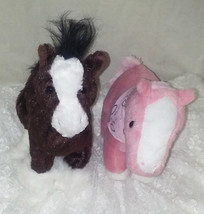 Buckaroo Bandits &amp; Classic Toy Co. Plush Horse Toys - Lot of 2 - 9&quot; - £9.74 GBP