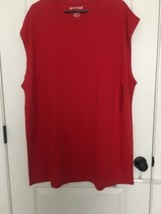 Evolution In Design Men&#39;s Big &amp; Tall Red Muscle Shirt Sleeveless Size 4XL  - $43.56