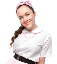 Womens Size XL White Peter Pan Collar Button Up Short Sleeve Blouse  - H... - £15.12 GBP