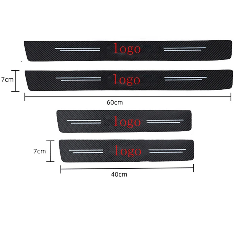 4Pcs Car Scuff Plate Door Threshold Sill Stickers For  C-HR CHR 2021 2020 2019 2 - £53.64 GBP