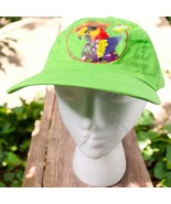 Illustrated Escapes Neon Green Parrot Hat Drinking Margarita SnapBack Hat - $353.75 MXN