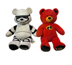 Build a Bear Workshop Disney The Incredibles And Star Wars Teddy bears Lot Of 2 - £10.24 GBP