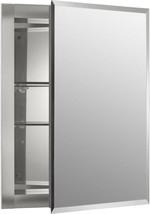 Sink Medicine Cabinet With Mirror And Beveled Edges, Kohler, Silver. - $146.93