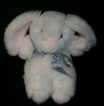 10&quot; Vntage Easter White Bunny Rabbit Applause Waffle Stuffed Animal Plush Toy - £20.60 GBP