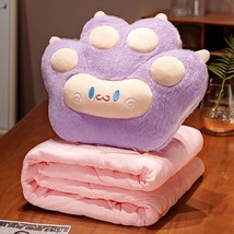 Cat Paw Plush Pillow Cushion with Blanket Multifunctional Toys Stuffed Soft Anim - $35.78