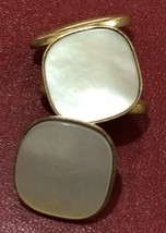 Vintage Mother Of Pearl Unisex Cufflinks - £15.97 GBP