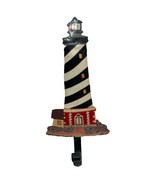 Vintage Signed Art Metal Wall Hook Lighthouse Cape Hatteras NC 9&quot; Hand P... - $12.00
