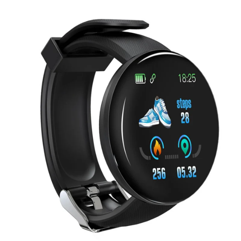 Smartwatch D18 Fitness  celet Male  D13 Heart Rate Monitor Measurement Smart  on - £111.72 GBP