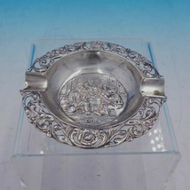 1922 Danish 833 Silver Ash Tray with Pierced Edge and Figural Scene (#4259) - £110.53 GBP