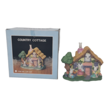 Vintage Easter Lighted Porcelain House Country Cottage Bunnies NCL - £7.88 GBP