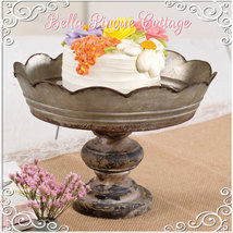 Fab Farmhouse Scalloped Tray/ Stand - £31.96 GBP
