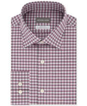 Michael Kors Mens Regular Fit Airsoft Stretch Gingham Dress Shirt, Size 17 36/37 - £39.08 GBP